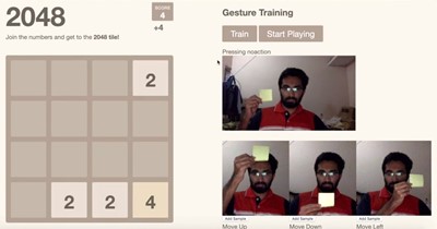제스처로 컨트롤하는 2048