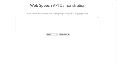 웹 음성인식 데모 (Web Speech API)